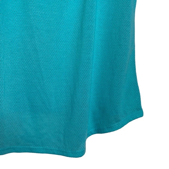 Athletic Works Turquoise Strappy Back Mesh Short Sleeve T-Shirt Extra Large XL - Picture 12 of 16